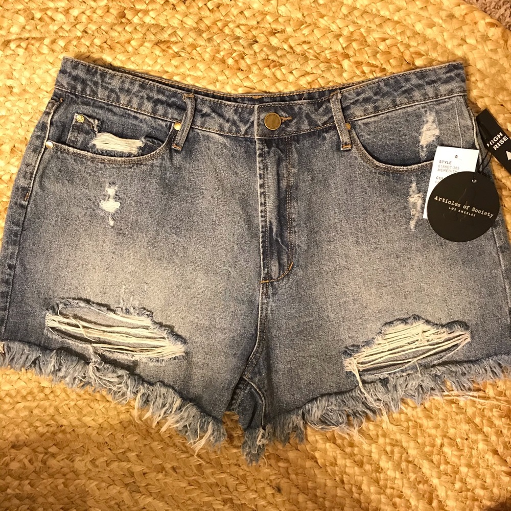 Articles of Society denim shorts